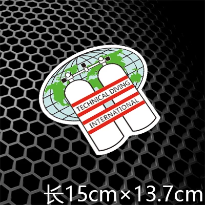 Спортивные наклейки на окно автомобиля для дайвинга крутые подводного плавания