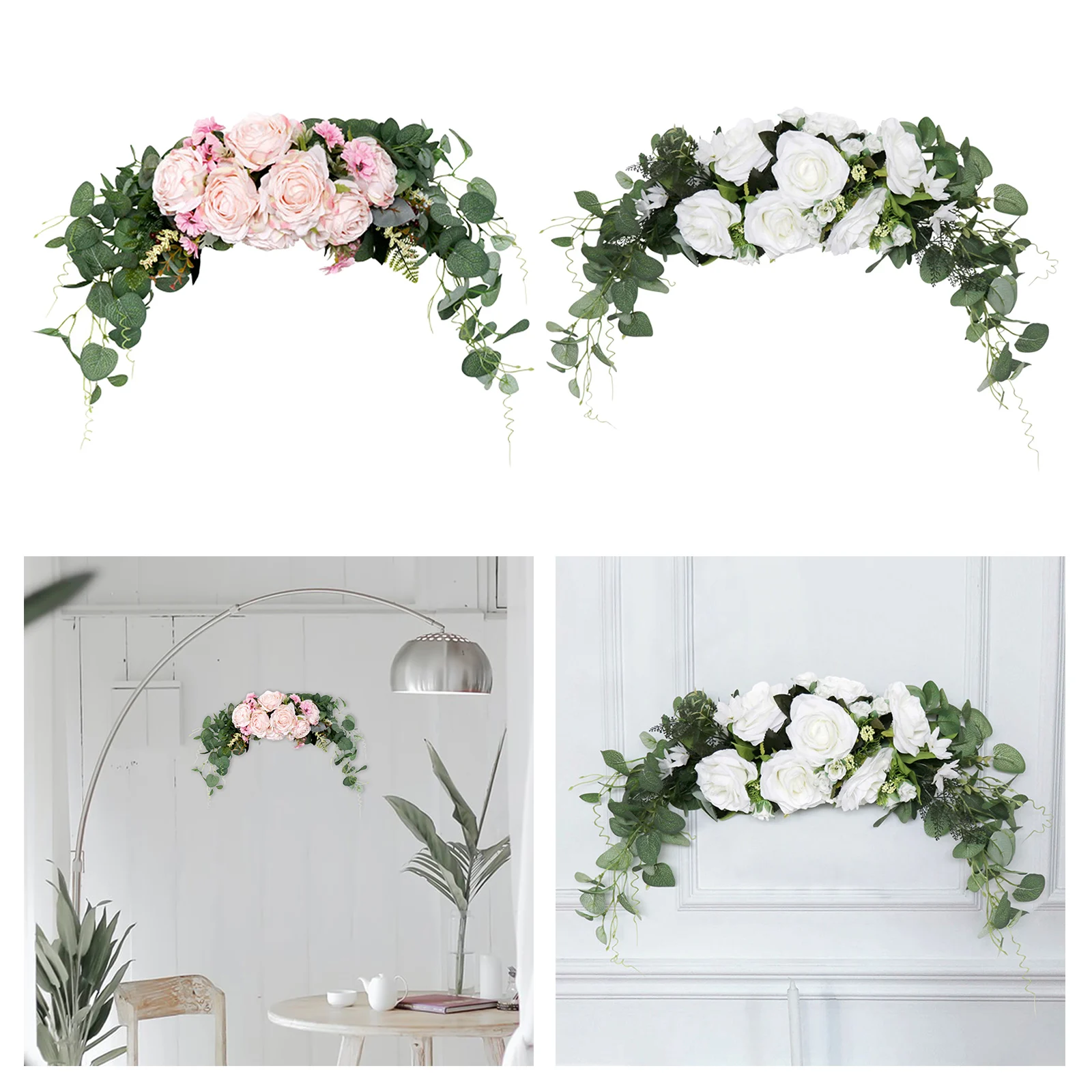 

Artificial Wedding Arch Swag Decoration Silk Flower Wreath Clearance Flower Swag Table Party Ornament Festival Decor