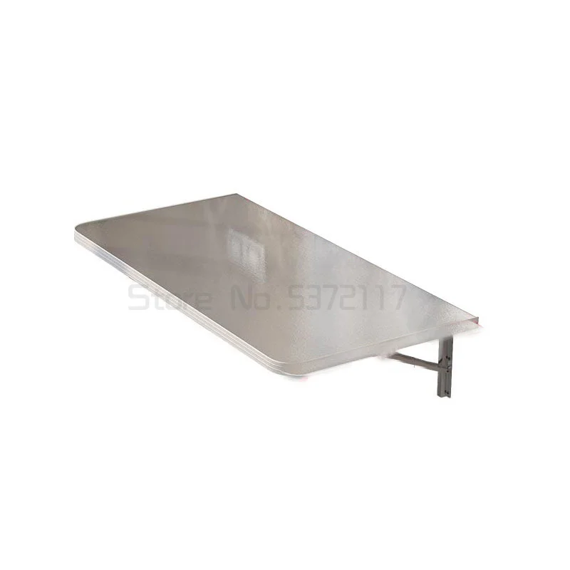 

Stainless steel wall hanging folding table hole free wall dining table household kitchen console vegetable cutting table