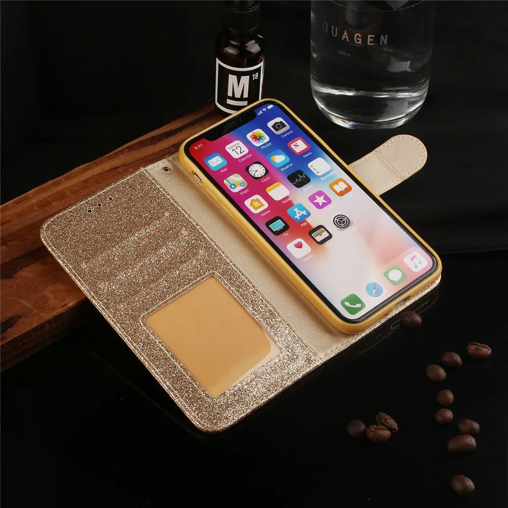 Чехол Love Jewell для iPhone 12 Mini 11 Pro Max 6 6S Plus XS XR блестящий кожаный флип кейс 8 7 X S iPhone11 5 5S SE