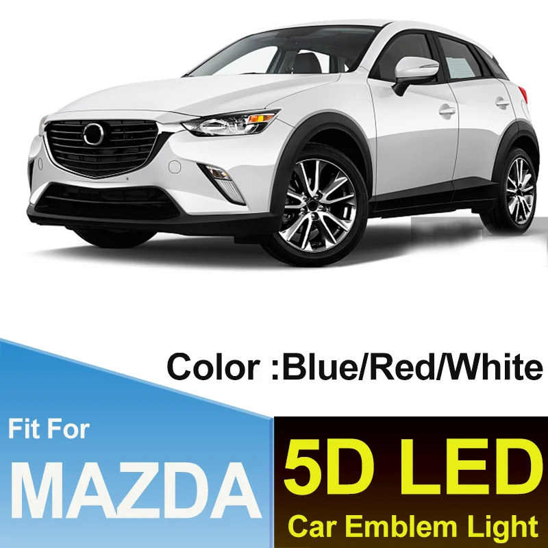 Автомобильный Стайлинг 5D светодиодная подсветильник ка блестящий значок на