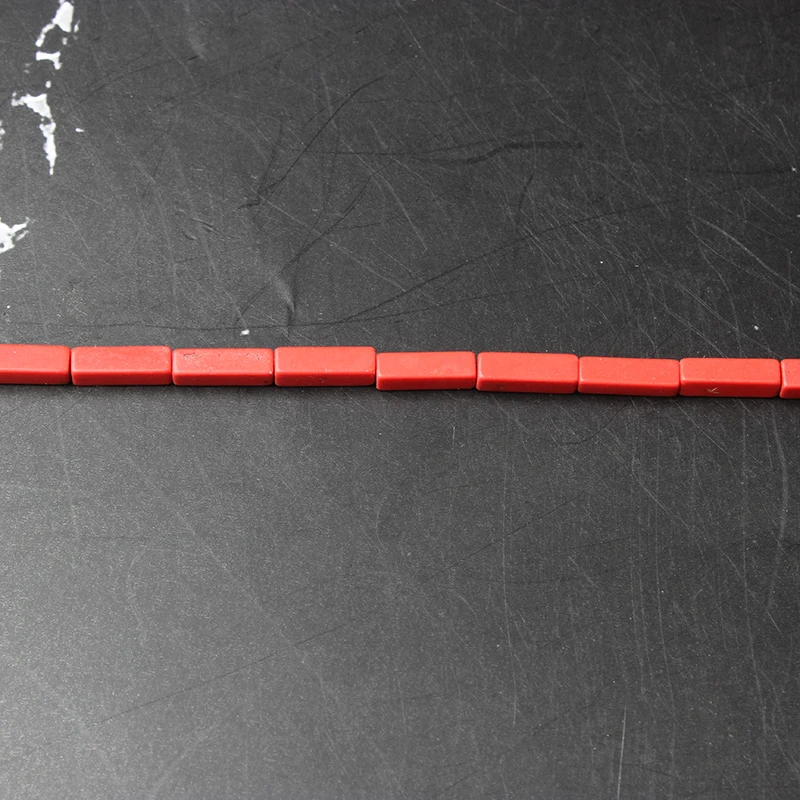 LanLi модные украшения 4x13 мм Прямоугольник натуральные камни бусы DIY для мужчин и