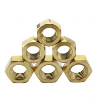 m2 m12 copper hexagon nuts m2 m2 5 m3 m4 m5 m6 m8 m10 m12 eco friendly brass grade 4 8 locking 2 50pcs