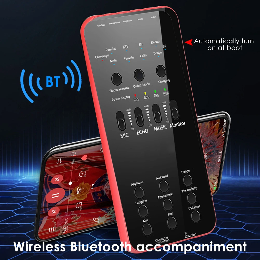 Звуковая карта E6 для сотового телефона ПК вещательная звуковая внешняя USB