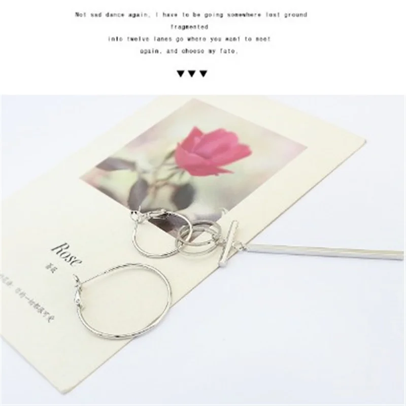

KPOP Korean V hot sell Jewelry Bangtan Boys Album Geometric Stud Earrings For Women Brincos Vintage Long Men Earrings