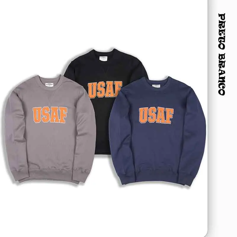 2021 Новинка Осень/Зима тяжелый 520 г USAF военный пуловер из махровой ткани толстый