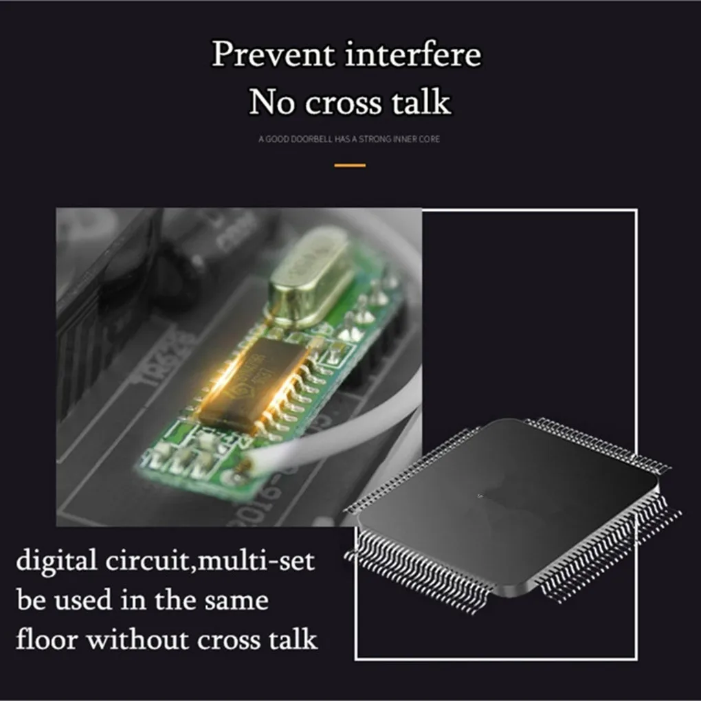 Беспроводной умный дверной звонок с защитой от кражи Wi Fi 300 м|Дверной звонок| |