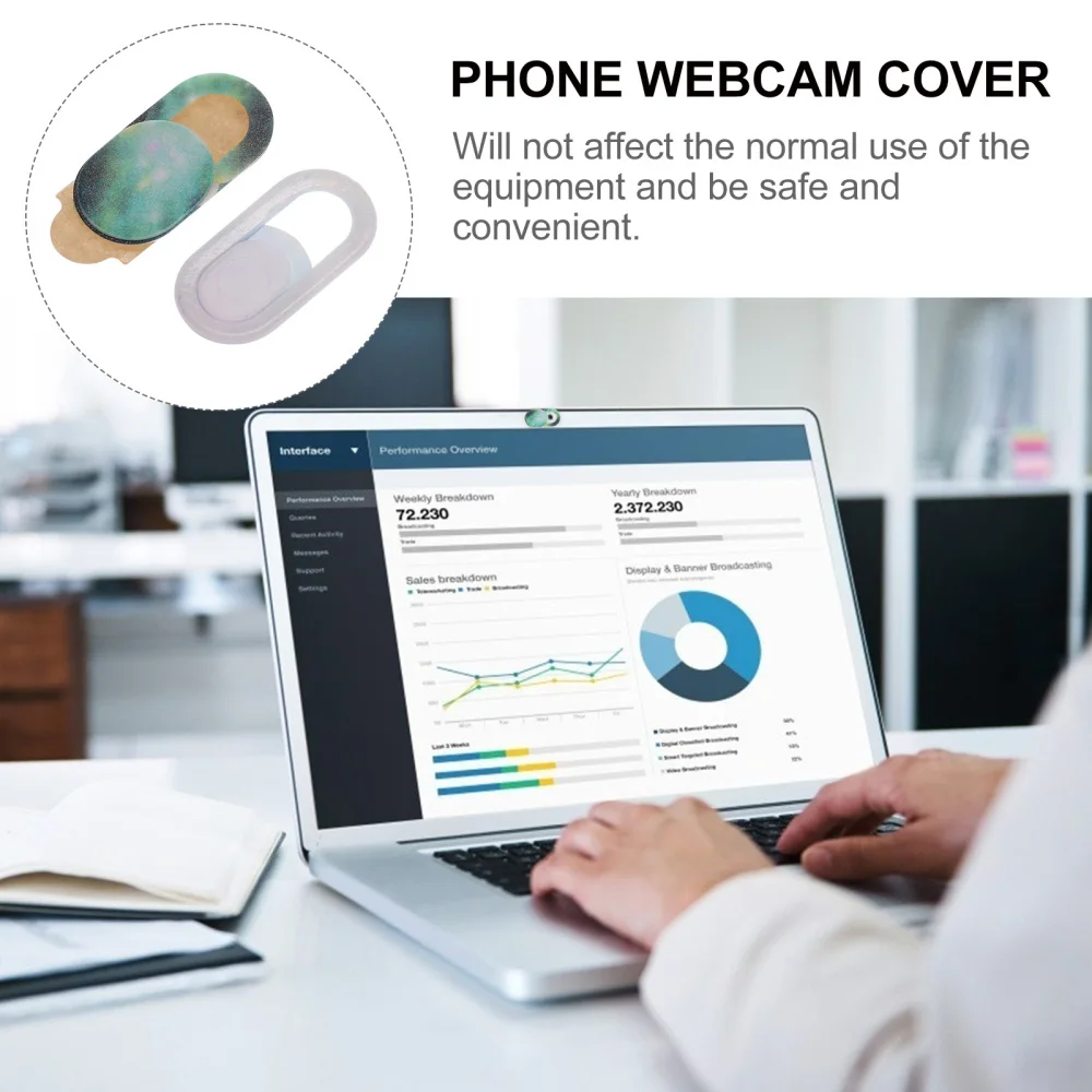 

10pcs Camera Covers Slide Blocker Star Sky Design Webcam Slider (Mixed Style)