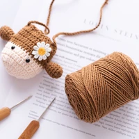 soft milk cotton yarn 4 strand milk fiber yarn hand knitting yarn for diy hand crocheting blanket children toys sewing material