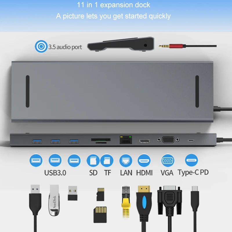 тип c док станция для ноутбука