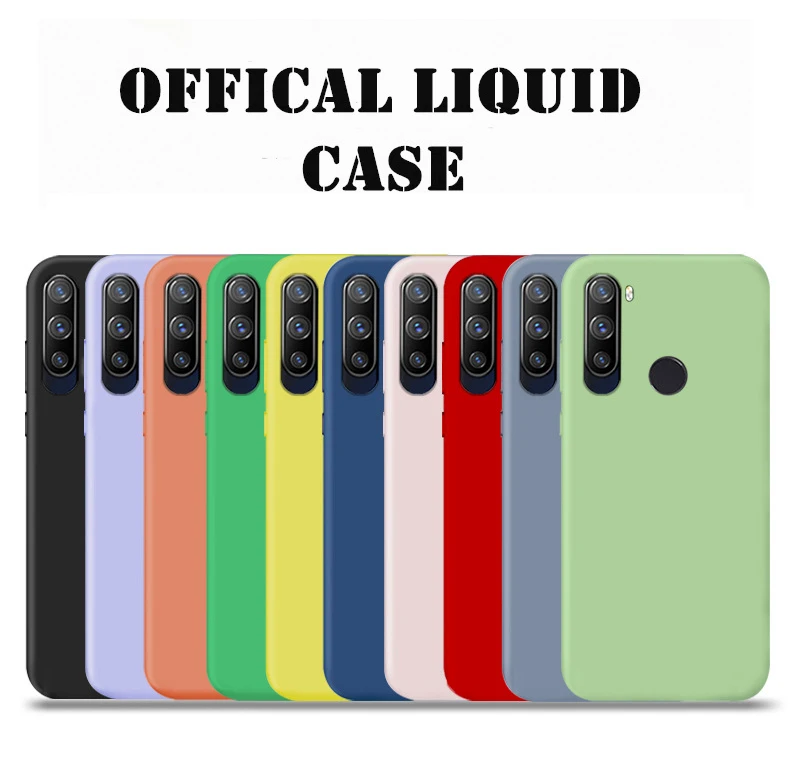 Жидкий силиконовый чехол для телефона Xiaomi Mi Note 10 9 9T 8 Lite CC9 CC9E Redmi 9S Pro Max 8T 7 K30 K20