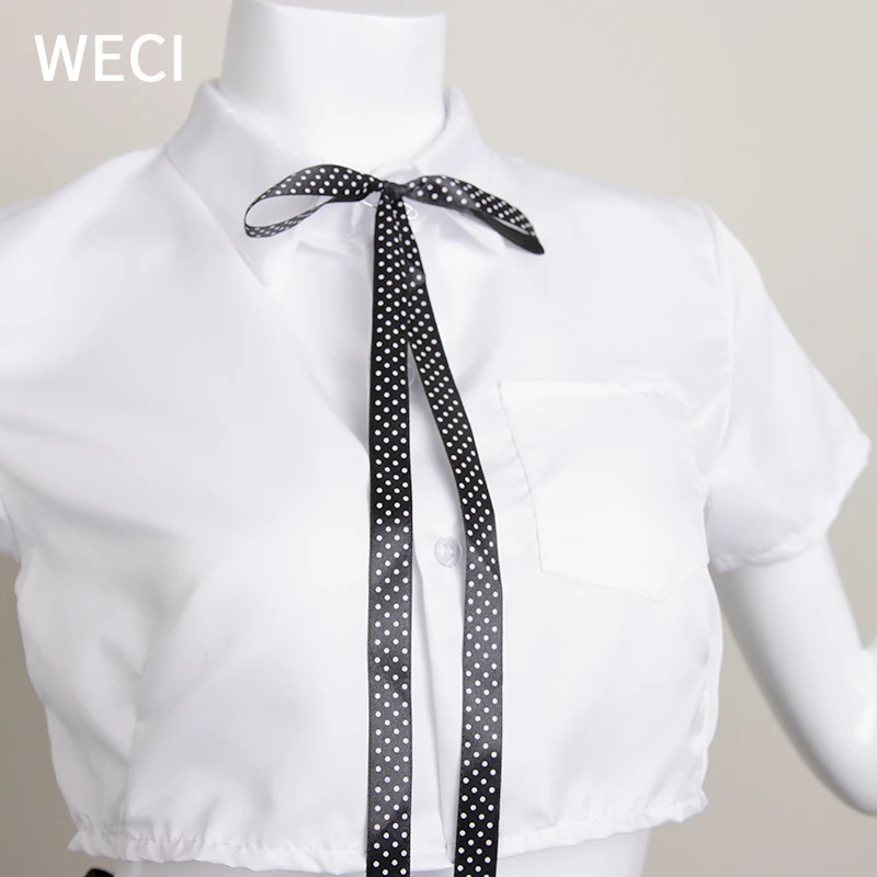WECI сексуальная Чистая школьная одежда для девочек милая Студенческая форма JK