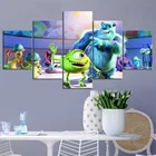 Без рамки 5 шт. Monsters Inc HD кино постер Салли и майка настенные фотографии для детской комнаты декор мультфильм живопись хорошие подарки