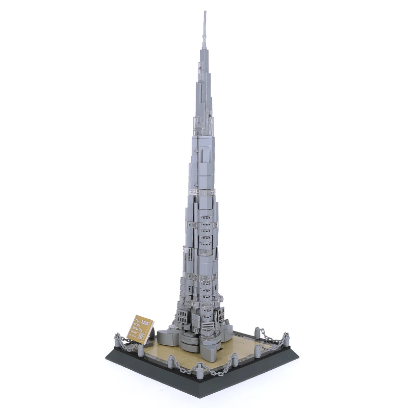 

The Toys Building Blocks World Famous Architecture Burj Khalifa Landmark Education Toy For Children DIY Technique MOC Kids Gift