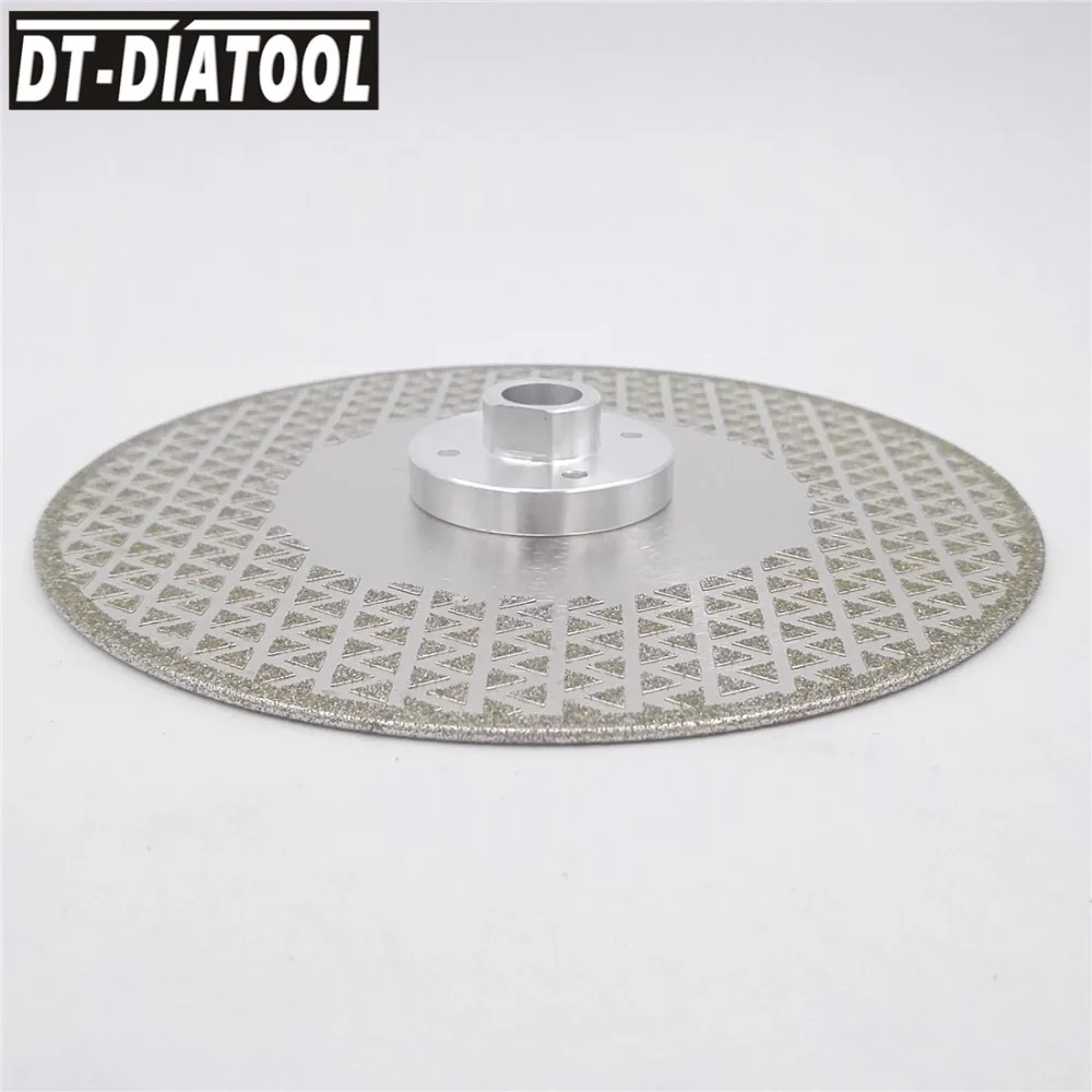 DT-DIATOOL 1 шт. 4," /5"/" /9" двусторонний алмазный отрезной диск с электролитическим покрытием и шлифовальный диск гранит мраморный диск круглопильного станка камнерезный диск