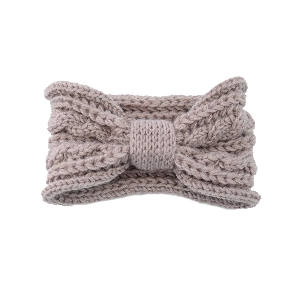 Вязаная повязка для волос красная с широким краем из сетчатой ткани Ретро Тканые