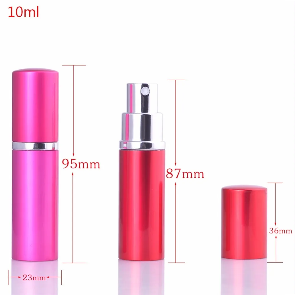 5/10ML Mini Portable Aluminum Refillable Perfume Bottle With Spray Empty Cosmetic Containers Atomizer Travel Accessories | Красота и