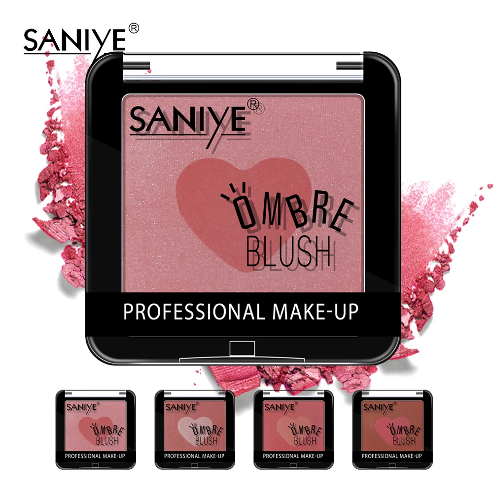 SANIYE профессиональная палитра румян для лица 4 цветов минеральная пигментная