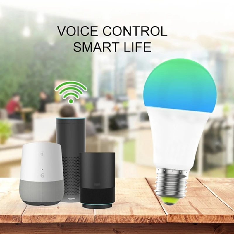 

Smart Light Bulbs LED Ampoule E27 B22 Lamp Bulb RGB WIFI/IR Remote Control 20w Magic 16M Color Dimmable Alexa Google Assistant