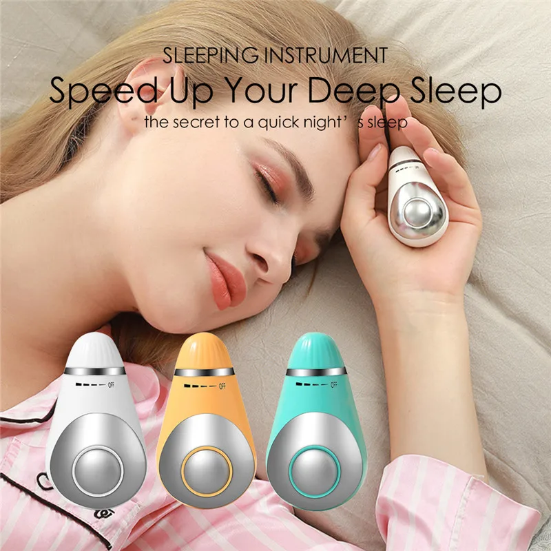 

USB Charging Microcurrent Sleep Aid Device Hand Hold Pressure Relief Instrument Fast Sleep Hypnosis Instrument Relax Massager