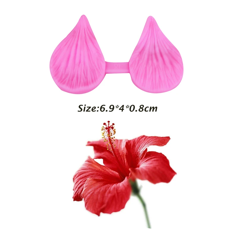 Силиконовые формы для цветочных лепестков гибискуса резак из нержавеющей стали