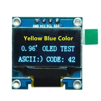 0 96 yellow bluebluewhite i2c iic serial oled lcd led module 128x64 for arduino display raspberry pi 51 msp420 stim32 scr