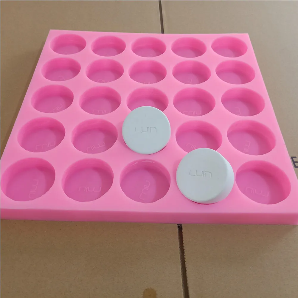 

Top Quality Custom Made Soap Molds Silicone Round Shape Soap Molds for HandCrafted Soap Making DIY Customized with Logo Name