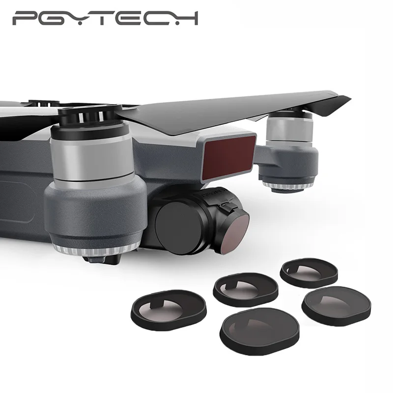 Фильтр PGYTECH для DJI Spark фильтры объектива ND4/ND8/ND32/ND64 Dji аксессуары ND набор фильтров
