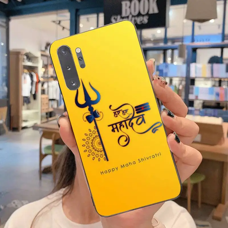 Hinduism Lord Shiva Mahakal черный ТПУ мягкий чехол для телефона Samsung Note 7 8 9 10 pro Galaxy J7 J8 J6 Plus 2018