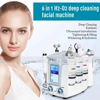 2021 popular 6 in 1 bio h2 o2 water dermabrasion peeling face deep clean wrinkle removal skin care equipment
