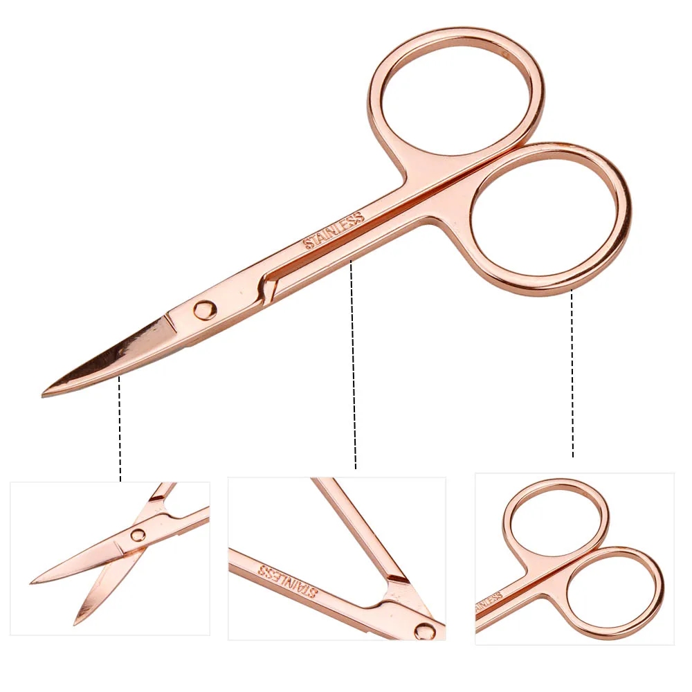 Ножницы для кутикулы удаления омертвевшей кожи макияж изогнутая головка ножницы