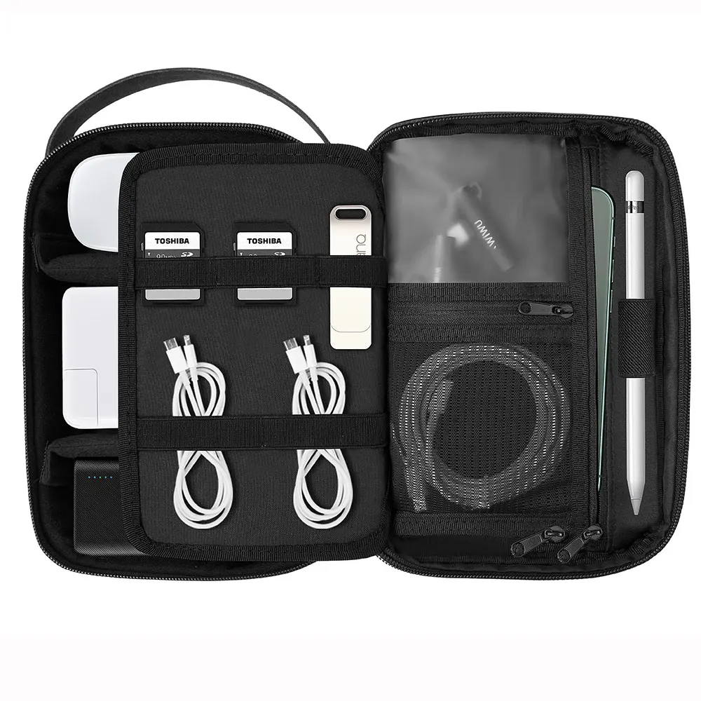 WIWU портативная электронная коробка для хранения кабелей зарядное устройство