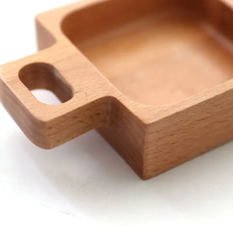 Japanese Style Solid Wood Sauce Seasoning Dish | Дом и сад