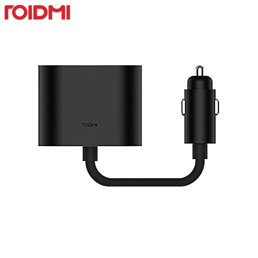 Оригинальный Автомобильный двойной сплиттер прикуривателя Roidmi адаптер для