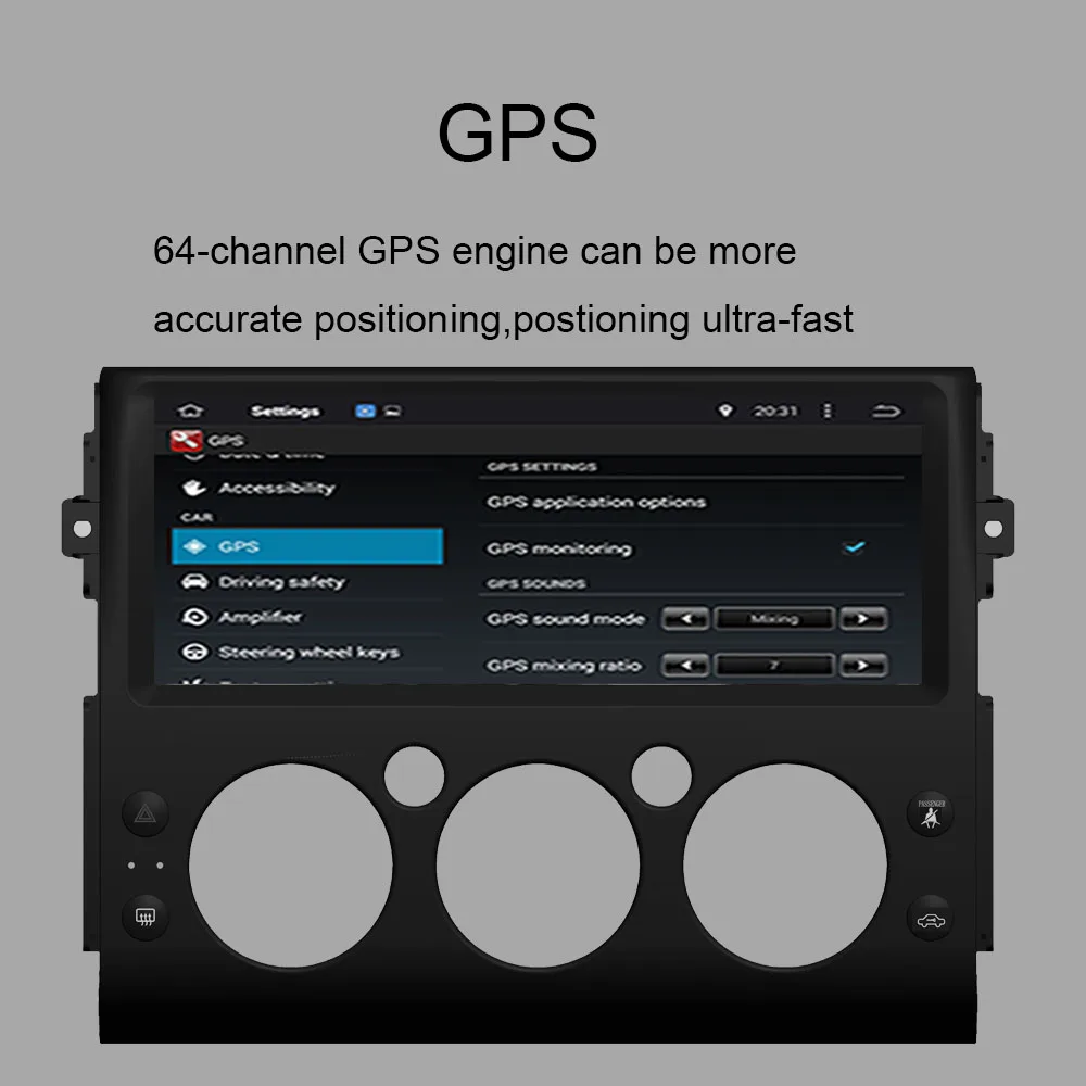 Android 10 0 Восьмиядерный 4 Гб RAM Автомобильный GPS плеер Радио стерео для Toyota FJ Cruiser 2006