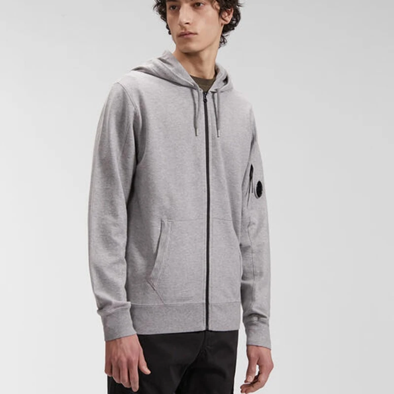 

2021 New men's autumn and winter outdoor sports cardigan zipper hooded sweater Coat
