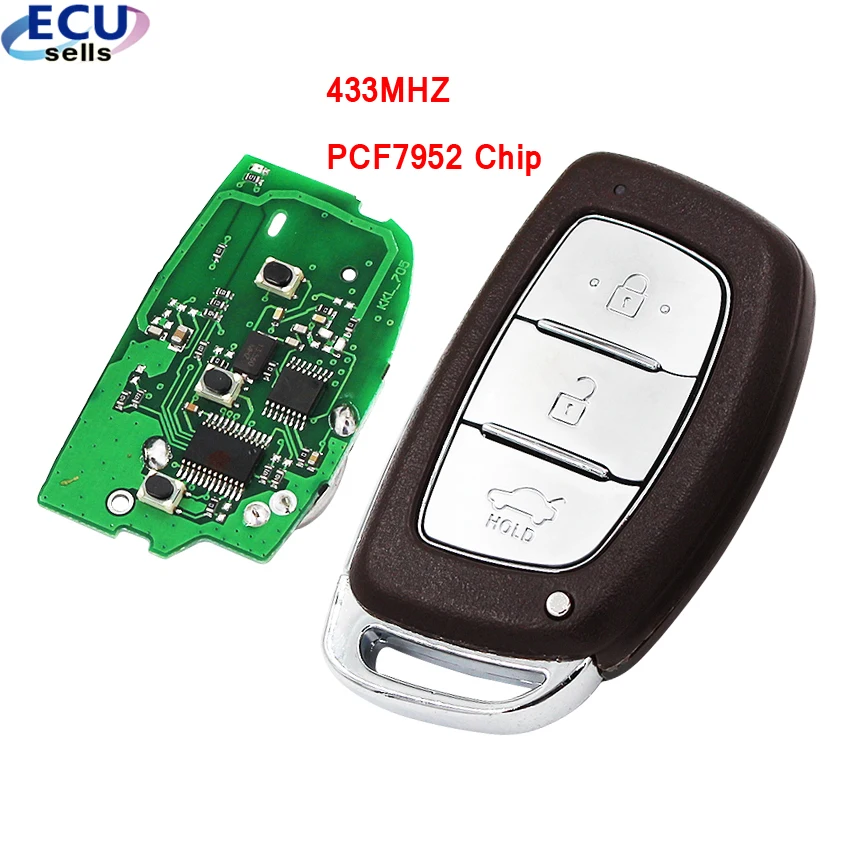 Умная деталь 3 кнопки 433 МГц чип PCF7952 для Hyundai IX35 2015 + FCC ID: 95440 2S610|Ключ от авто| |