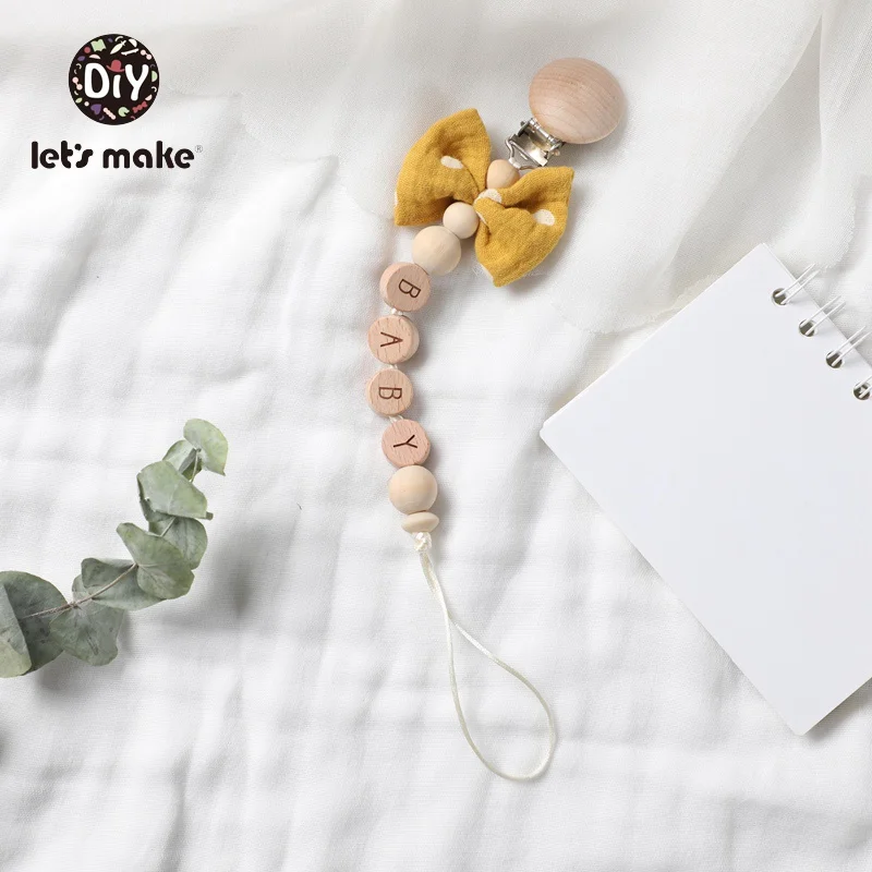 Давайте сделаем 1 шт. детская пустышка на цепочке с прищепкой цепочка из хлопка