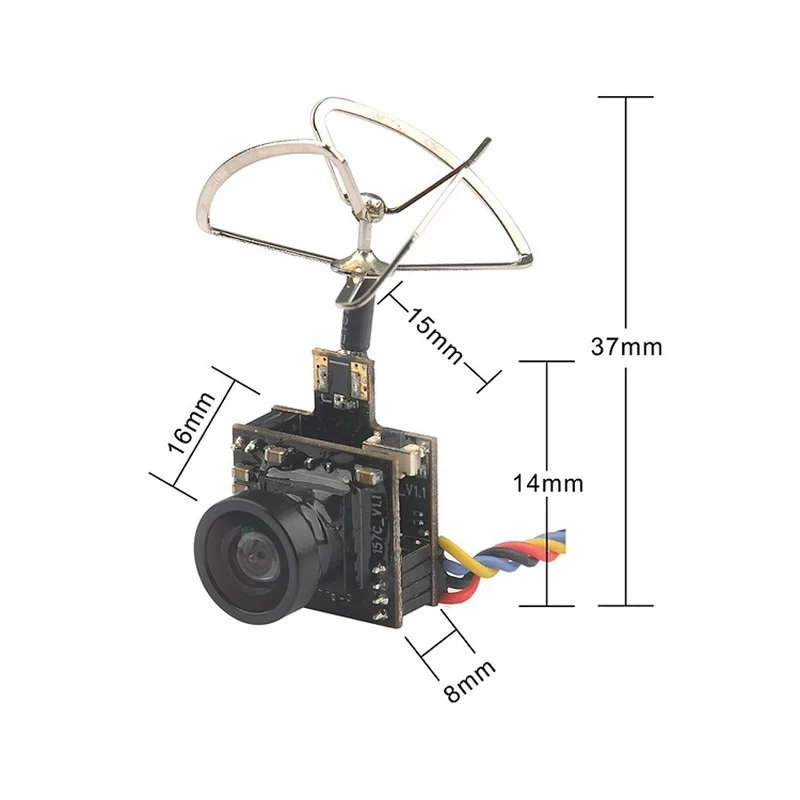5 8G 25MW 100MW FPV Camera AIO 48CH VTX 600TVL камера NTSC Racer запасные части для радиоуправляемого
