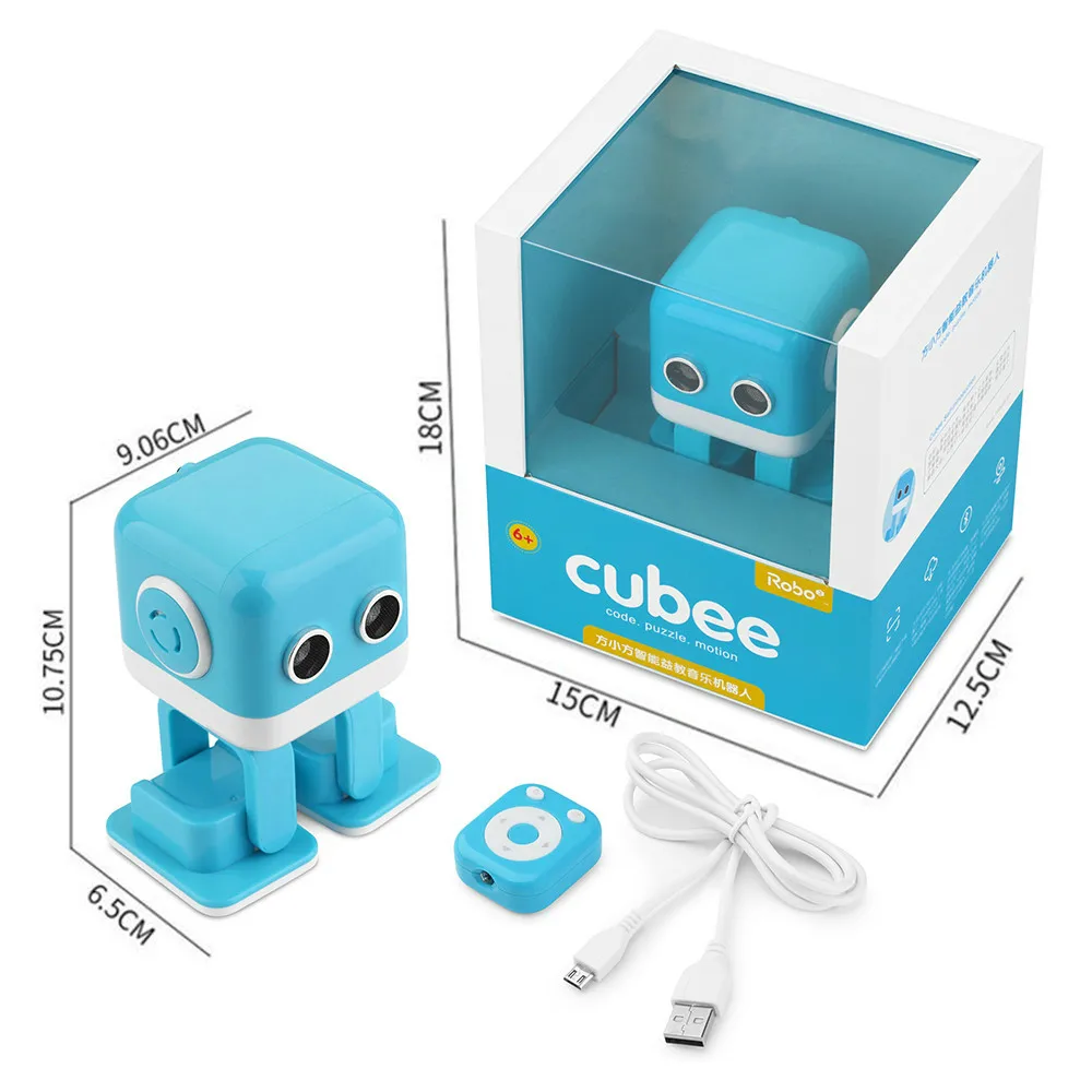 F9 RC Интеллектуальный робот Cubee Smart Bluetooth динамик музыкальная танцевальная игрушка светодиодный стол для лица подарок жесты интерактивный