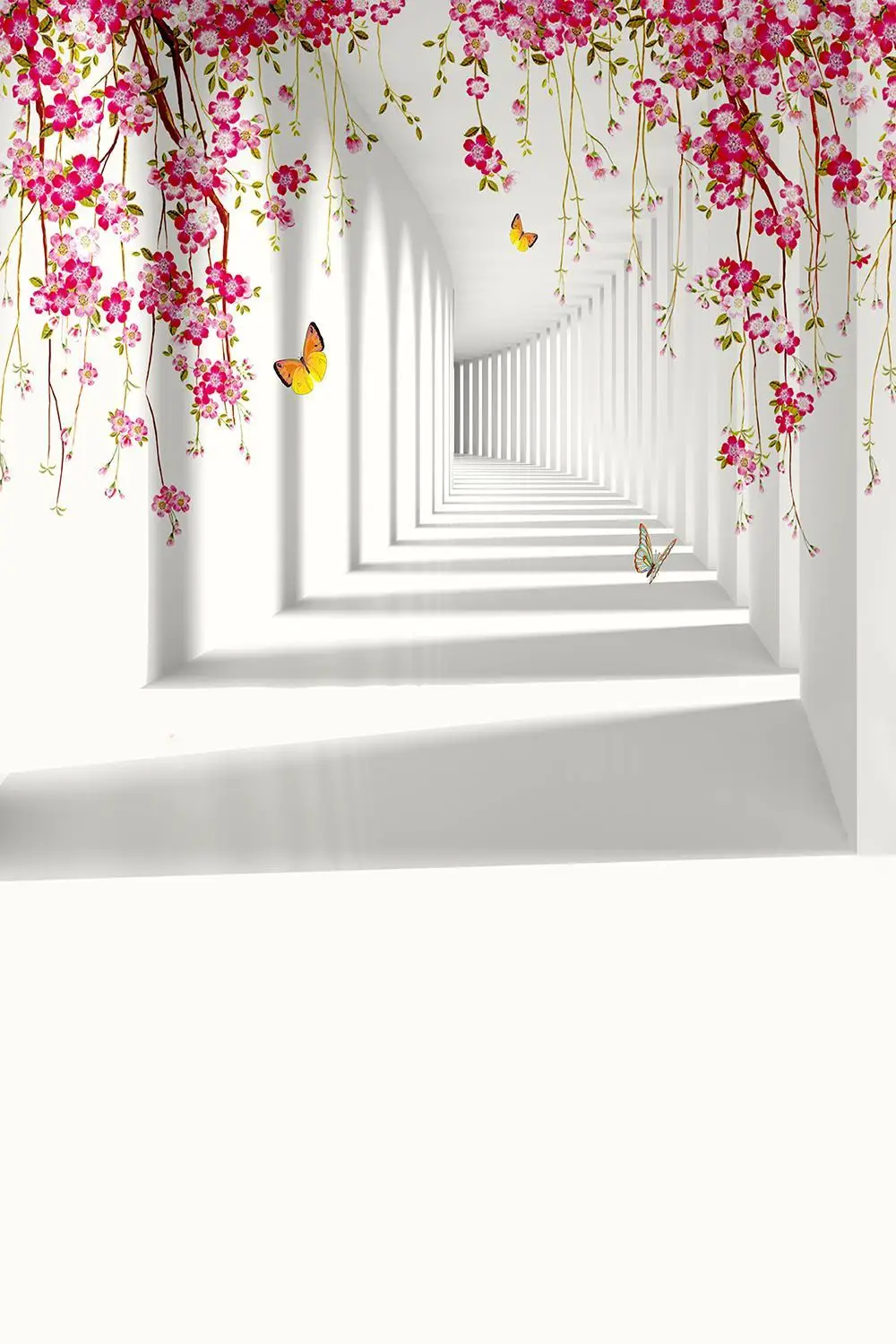 

Фон для фотосъемки с 3D изображением коридора Красочные цветы ленты фон для свадьбы влюбленных День Святого Валентина фотореквизит