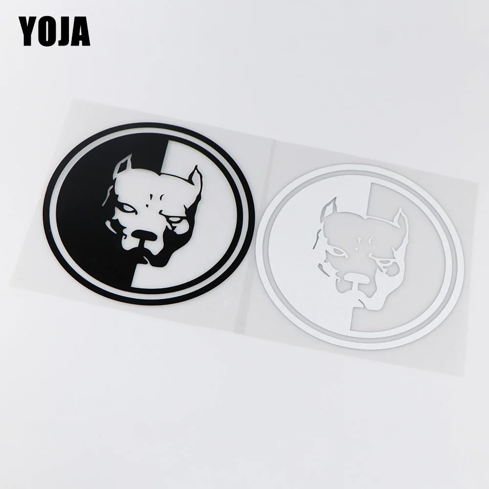 YOJA 15 6x15 6 см мультяшная Предупреждение ющая наклейка с изображением собаки