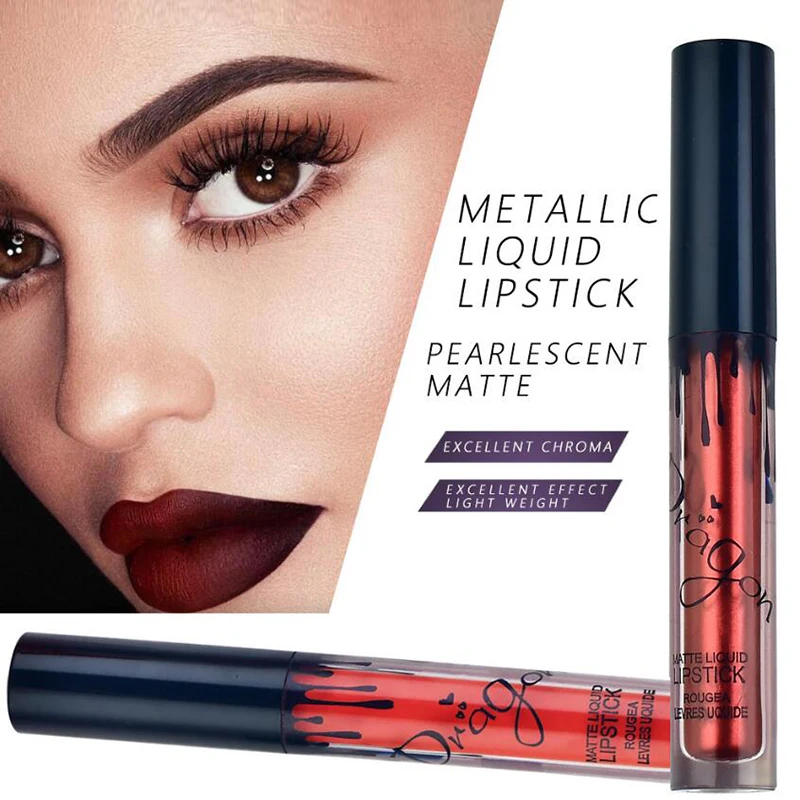 

Lip biting matte lipstick non-stick cup lasting non-fading metallic color nude color earthy bronze lip gloss