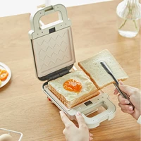 220v electric sandwich maker non stick waffle maker for home kitchen tools breakfast baking pot bread machine2 pairs of plates