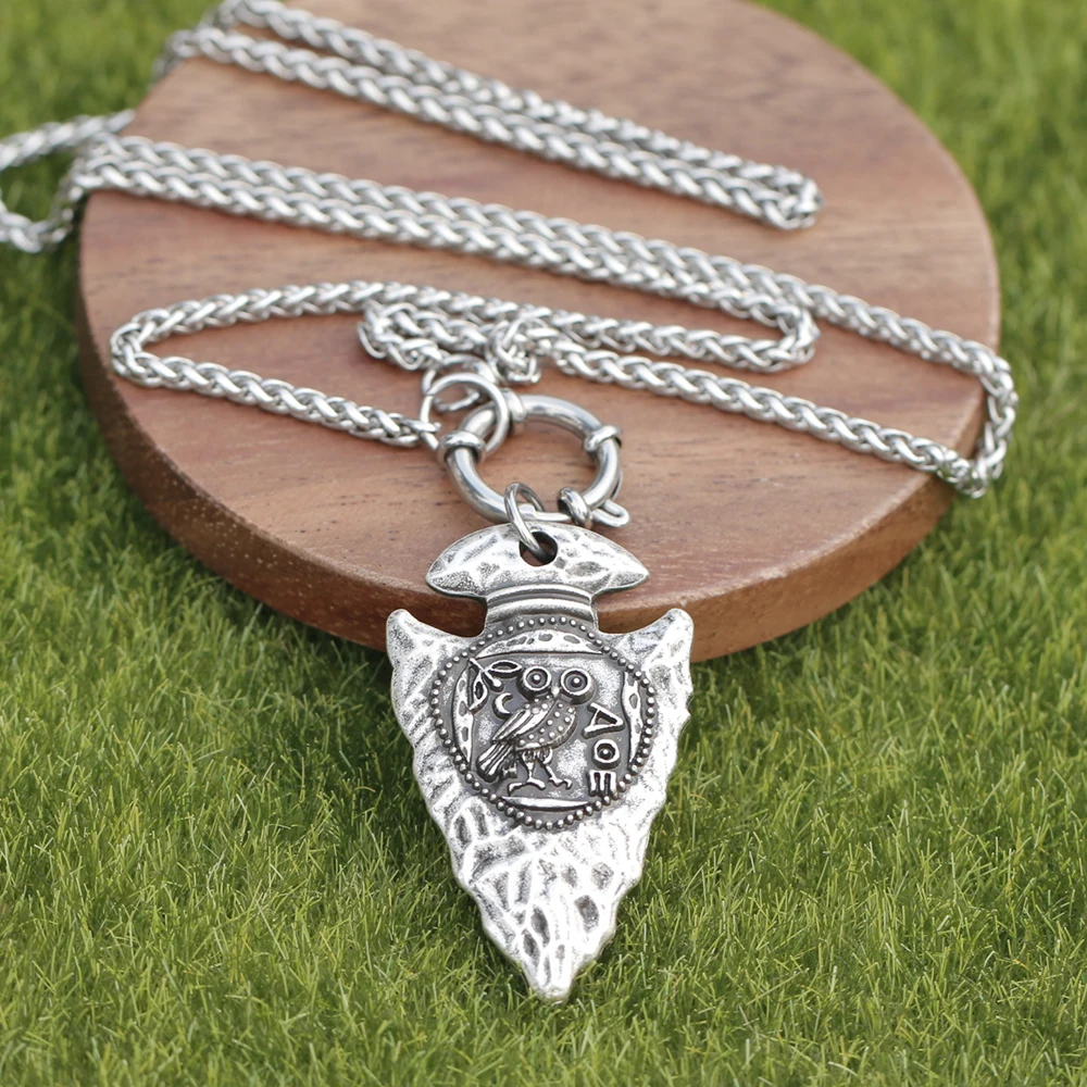 

Мужская греческая Сова ожерелье Греция подвеска психология эпохи Возрождения любовь наука художник сочувствие Ювелирные изделия Подарки ...