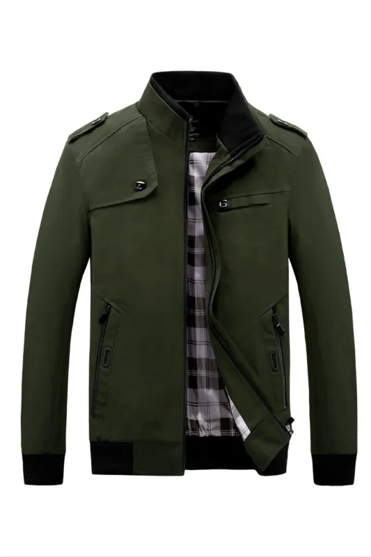 

mens jackets2020 Spring and Autumn Casual Solid Color Slim Fashion Jacket Men's Jacket Brand Clothing jaqueta masculino M-4X