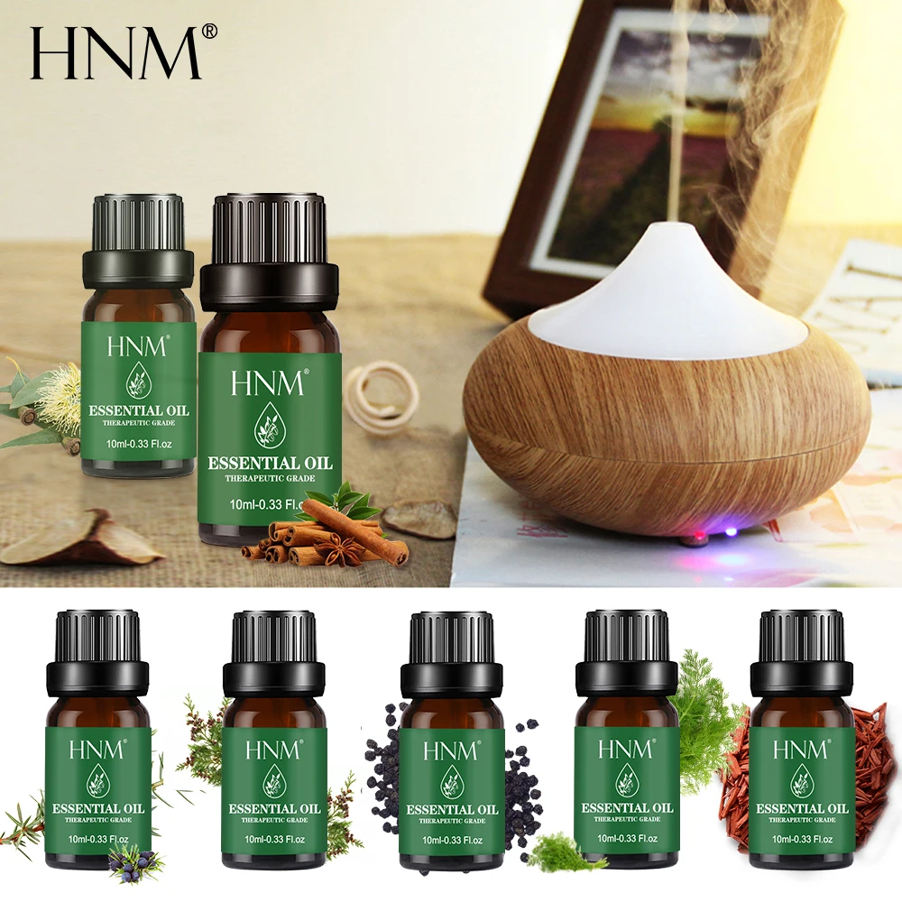HNM ваниль 10 мл чистое эфирное масло Ylang Basil Camphor сосновые иглы мандарин Цитронелла