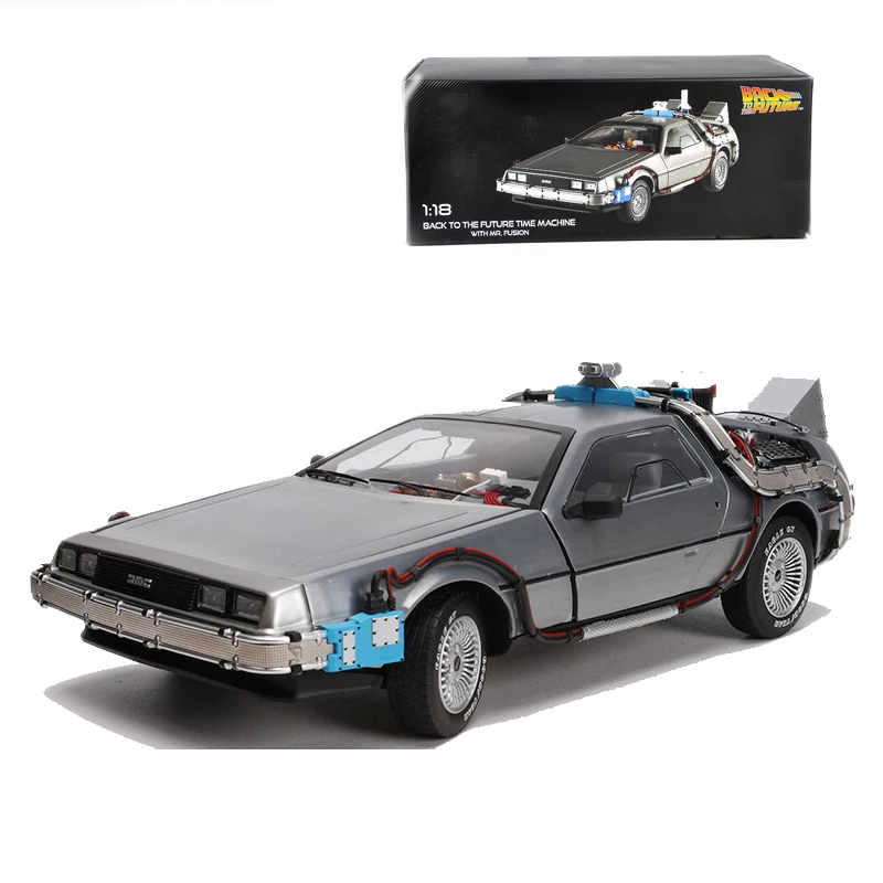 1/18 весы литая модель автомобиля часть 3 машина DeLorean металл автомобиль игрушка Welly