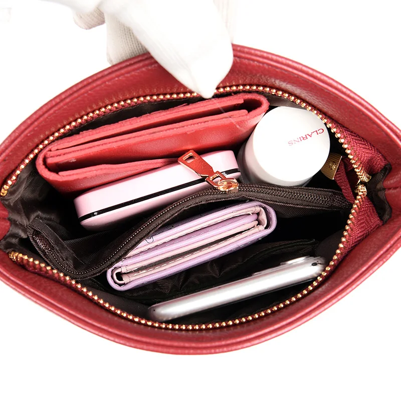 

Ladies Vintage Small Bucket Crossbody Bags PU Leather Lightweight Travel Shoulder Bag Pure Color Designer Handbags for Women Sac