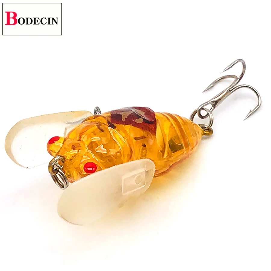 C2 1PCS Cicada Swimbait Джеркбейт рыболовный снасти/безделушки/Искусственные/поддельные приманки для форель окунь Троллинг насекомое/жесткий/Рыбалка/Поверхностная приманка - Цвет: C2 1PCS